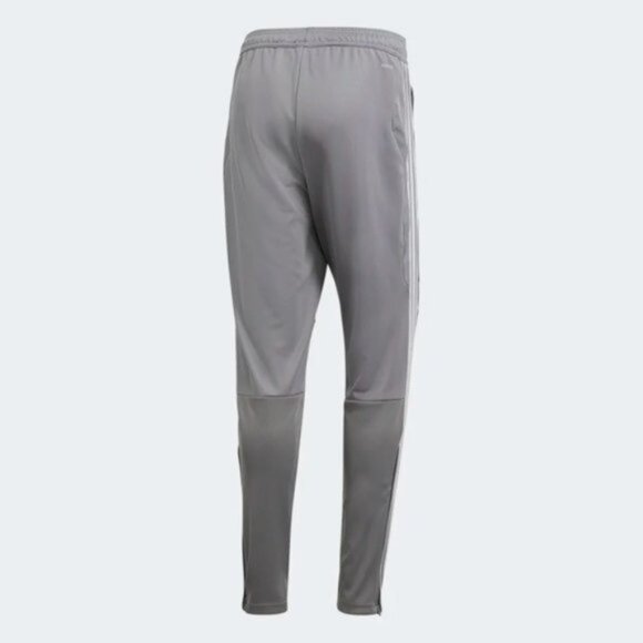 New Adidas Tapered Fit Grey Training Pants with White Stripes – Women's Size US - Picture 3 of 8